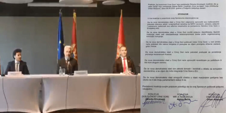 ŠTA STOJI U SPORAZUMU KRIVOKAPIĆA, ABAZOVIĆA I BEČIĆA