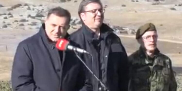 VUČIĆ U ČUDU: Pozvao sve članove Predsjedništva BiH na vježbu Vojske Srbije a došao samo DODIK…