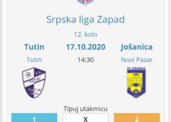 FUDBAL: DANAS U TUTINU SANDŽAČKI DERBI U SRPSKOJ LIGI ZAPAD