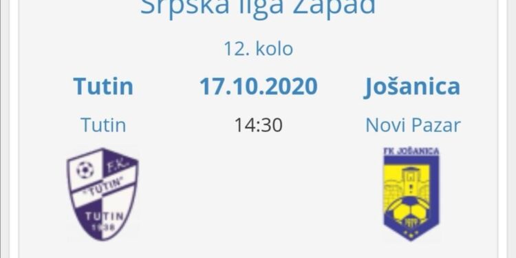 FUDBAL: DANAS U TUTINU SANDŽAČKI DERBI U SRPSKOJ LIGI ZAPAD