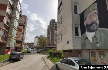 Foča: Mural Draže Mihailovića pored mjesta silovanja i ubijanja bošnjačkih civila