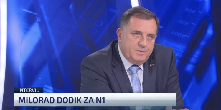 (VIDEO) Na brojna pitanja voditeljice N1, Dodik odgovarao istom rečenicom