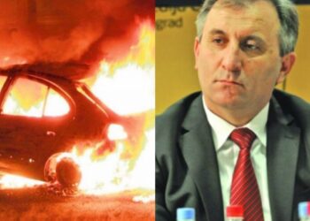 ZAPALJEN AUTOMOBIL HAZBU MUJOVIĆU