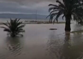 HAOTIČNO NA JADRANU: OLUJA HARA, VJETAR ČUPA STABLA, DIJELOVI GRADOVA POD VODOM