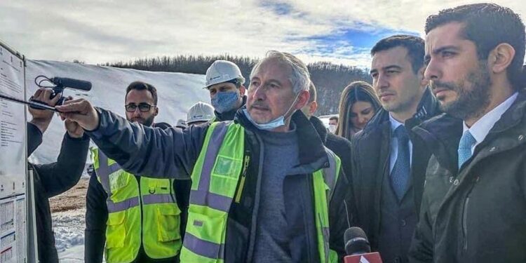 Ministar građevinarstva, saobraćaja i infrastrukture, obišao je danas radove na putu Novi Pazar – Tutin