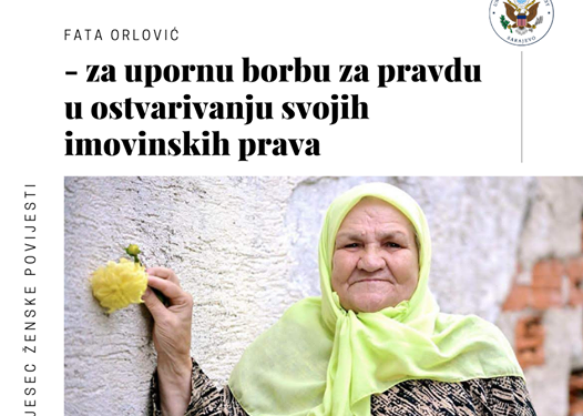 Ambasada SAD-a dodijelila priznanje nani Fati Orlović