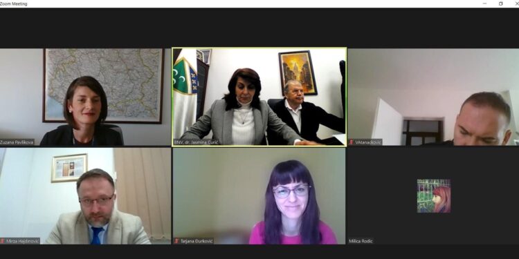 ON LINE SASTANAK RUKOVODSTVA BNV SA PREDSTAVNICIMA OSCE-A