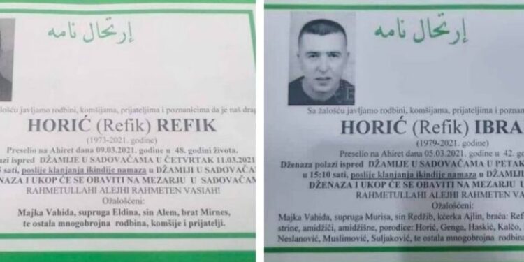 Koronavirus / Tuga u porodici Horić: Preminula dvojica braće