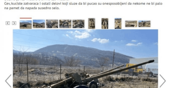 OGLAS O KOME PRIČA SRBIJA: Užičanin prodaje protivtenkovski top