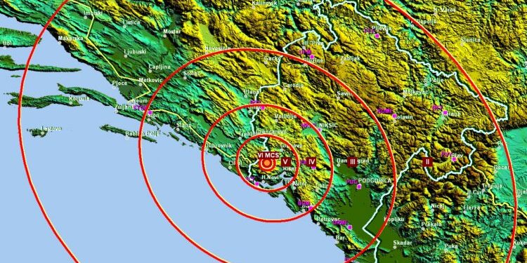 Crna Gora: Zemljotres jačine 4.3 po Rihteru pogodio CG
