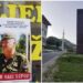 PA DOKLE VIŠE: SREBRENICA OBLIJEPLJENA SLIKAMA RATNOG ZLOČINCA RATKA MLADIĆA, ISPOD SLIKA JE ISPISANA PORUKA