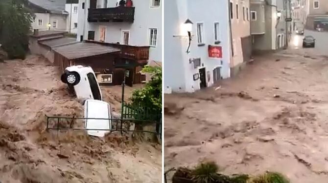 (VIDEO) Vremenske neprilike: Poplave i u Austriji
