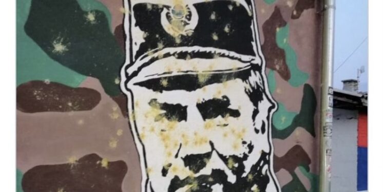 Mlada Vojvodina uništila mural genocidaša Ratka Mladića