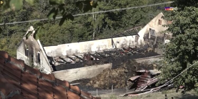 (VIDEO): Veliki požar u Ivanjici: Gorjelo 4 300 bala sijena, tone pšenice, poljoprivredne mašine