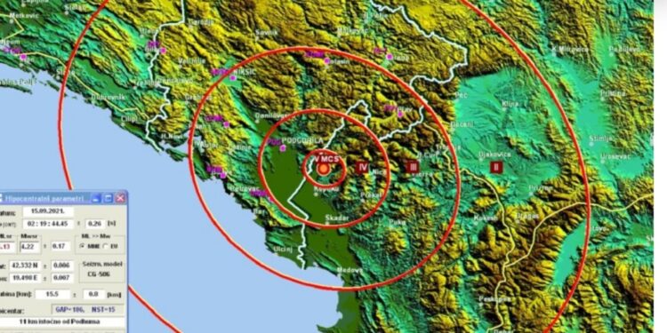 Zemljotres u Albaniji, osjetio se i u Crnoj Gori