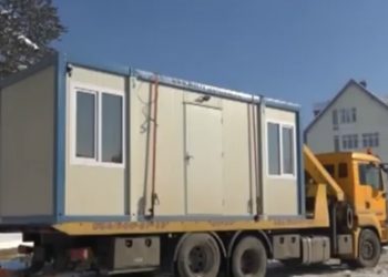 (VIDEO) Tutin: Domu zdravlja donirani rezervoari tečnog kiseonika i montažni kontejner za dječju Kovid ambulantu