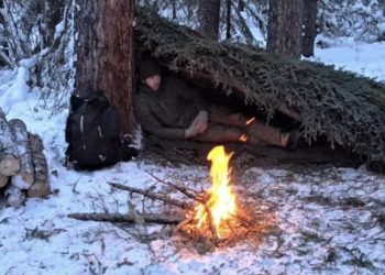 (VIDEO) Zimsko sklonište za preživljavanje – spavanje napolju pri -25° stepeni