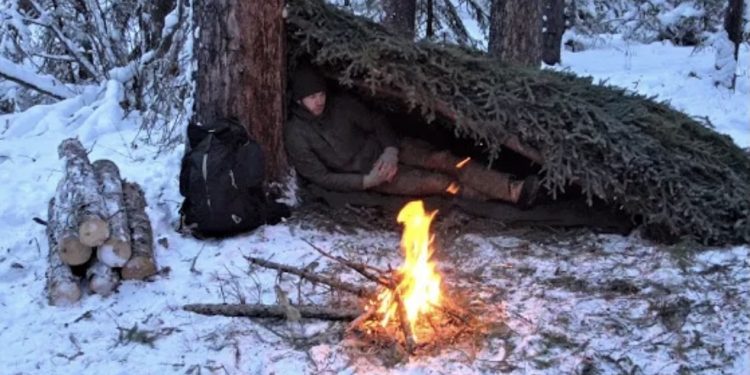 (VIDEO) Zimsko sklonište za preživljavanje – spavanje napolju pri -25° stepeni