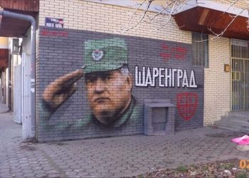 Mural zločincu Mladiću i u Evropskoj prijestonici kulture