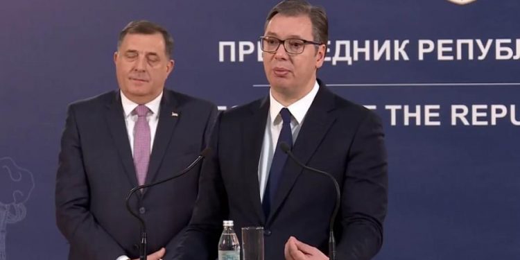 “Ne pada mi na pamet da isključujem Dodika…” / Vučić: Ne mogu da prihvatim da je on kriv za sve u BiH, to ono što žele da nametnu stranci