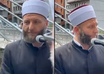 (VIDEO)  I KAMEN BI ZAPLAKAO: Pogledajte emotivni govor Haris ef. Kalača na dženazi sina Suhejla