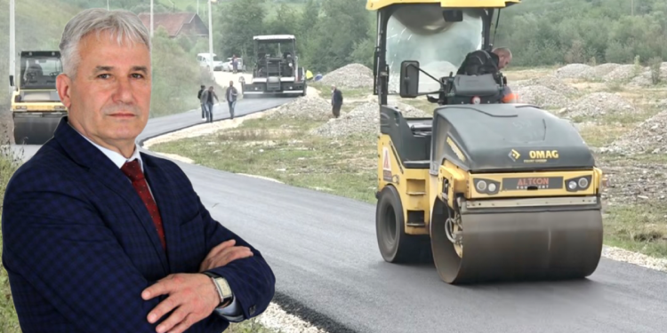 (VIDEO) Rožaje: Počela ugradnja asfaltnog zastora na putu u MZ Bogaje