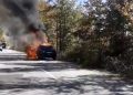 (VIDEO) Tutin: Gori auto u mjestu Hum