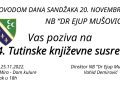 (VIDEO) Tutinski književni susreti u petak 25.novembra KUĆA MIRA U 18h
