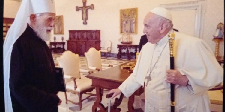 Mitropolit Mihailo kod pape Franja