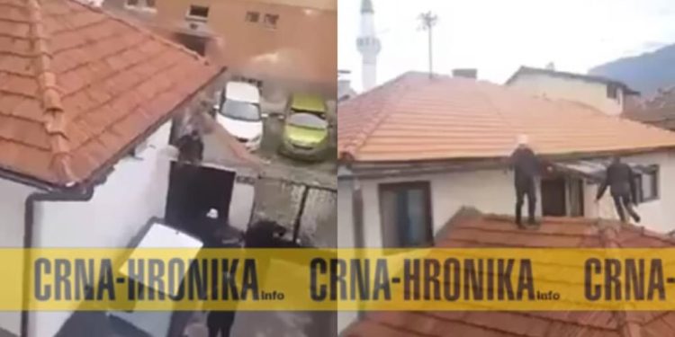 /VIDEO/ Lopovi bježali policiji popeli se na krov, kada su ih uhvatili, odvalili ih od batina!