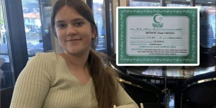 Danas dženaza tragično nastradaloj Melisi Zećović (14)
