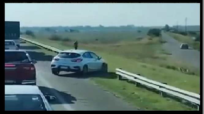 /VIDEO/ Kad je gužva ti bankinu potegni