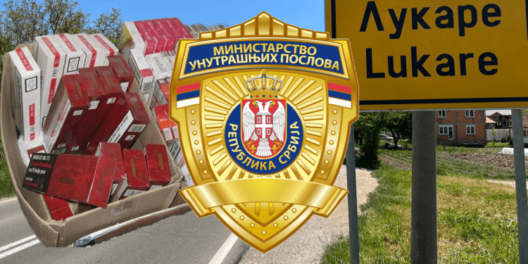 Novopazarska policija u mjestu Lukare pronašla cigarete bez dokumentacije vrijedne oko 5 miliona dinara