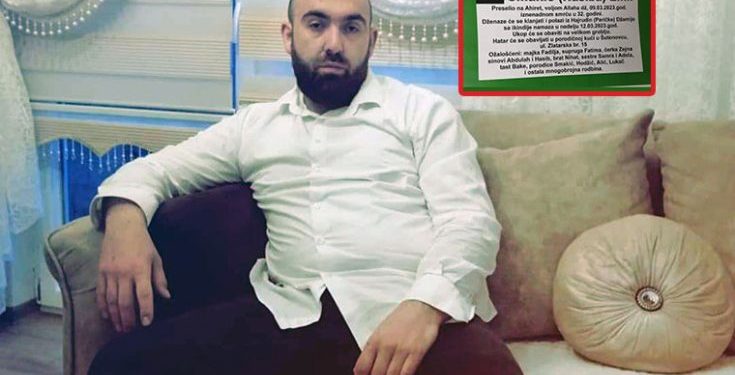 Danas dženaza tragično nastradalom Novopazarcu Emilu Smakiću