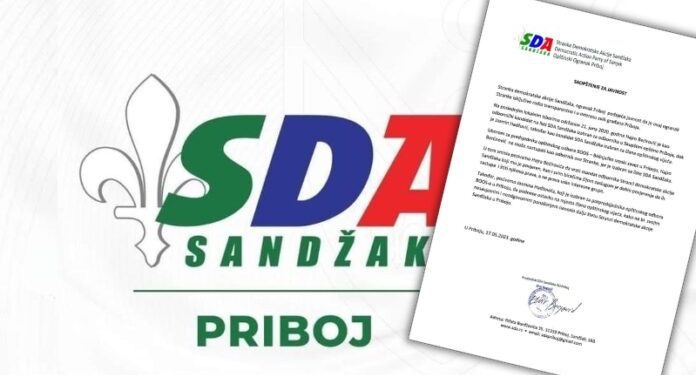 SDA Sandžaka, Ogranak Priboj: Bećirović i Hadžović vratite mandate koje ste dobili od SDA Sandžaka i građana