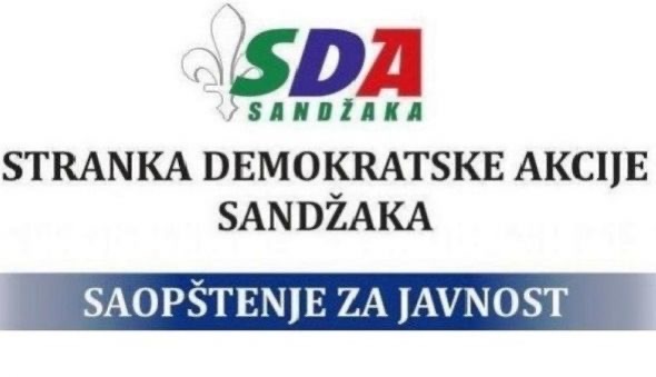 SAOPŠTENJE ZA JAVNOST SDA SANDŽAKA