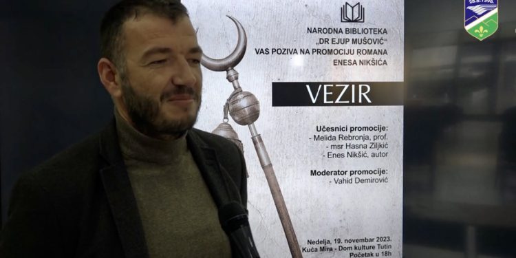 /VIDEO/ Tutin: Promocija romana “VEZIR” 19. novembara u Kući mira od 18h