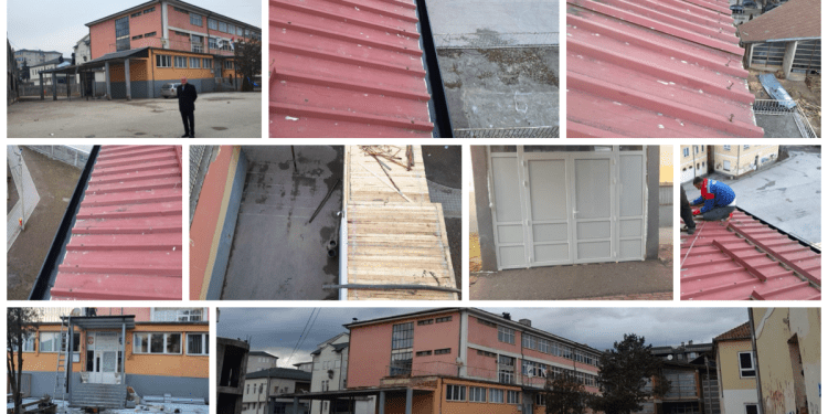 /FOTO/ Tutin: Sanacija krova na OŠ “Rifat Burdžović-Tršo”