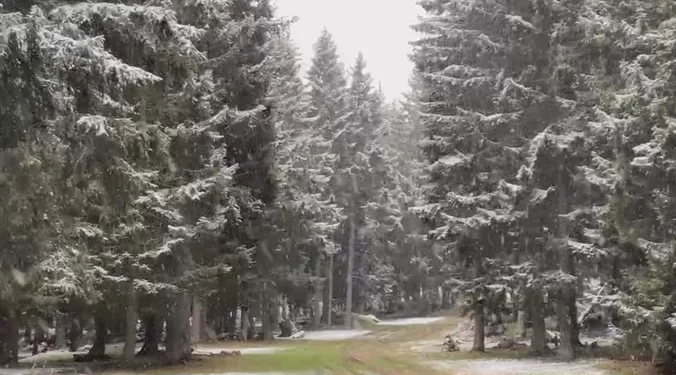Od leta do zime: Snijeg pada na Goliji!