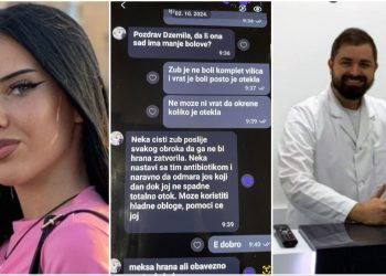 Prepiska stomatologa Harisa Mekića i majke preminule Džejle Drapić: “Neka čisti zub poslije obroka, neka nastavi s tim antibiotikom, može koristiti hladne obloge, pomoći će joj”