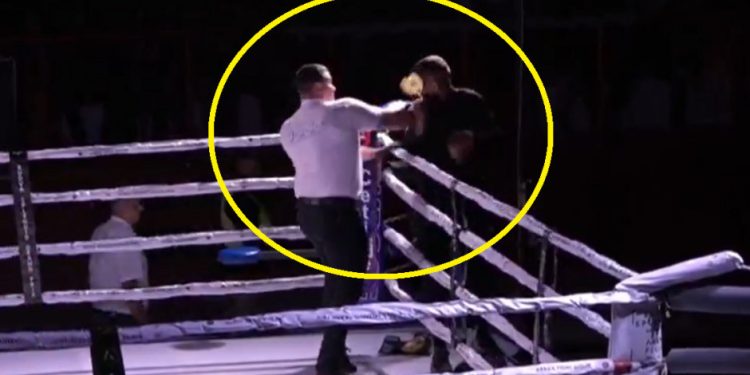 /VIDEO/ Kik-boks Fijasko: Sudija udario trenera peharom na Cetinju!