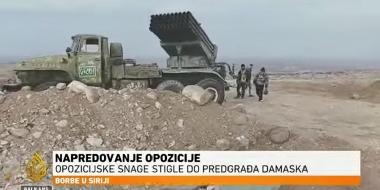 /VIDEO/ Opozicioni borci stigli do predgrađa Damaska i Homsa