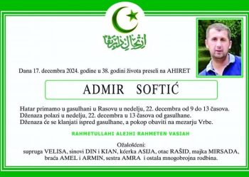 Tužan kraj potrage za Sandžaklijom Admirom Softićem – Pronađen mrtav u Švicarskoj