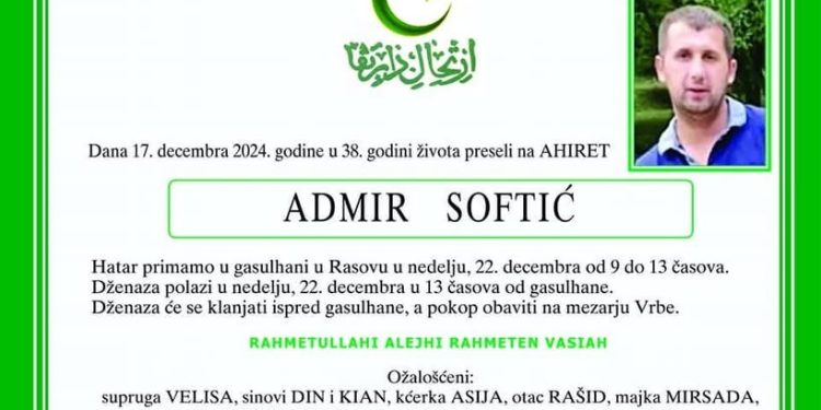 Tužan kraj potrage za Sandžaklijom Admirom Softićem – Pronađen mrtav u Švicarskoj