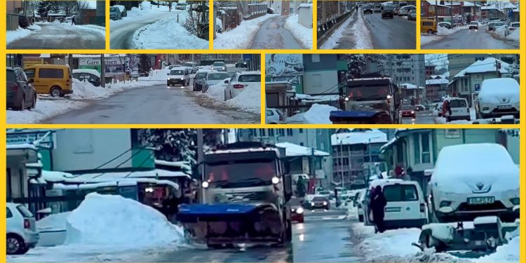 /VIDEO/ Radnici JSKP-a Gradac, osigurali prohodnost većine gradskih ulica u Tutinu