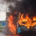 /FOTO/VIDEO/ AUTOBUS U PLAMENU NA AUTO-PUTU BEOGRAD-ZAGREB: DRAMA KOD STARE PAZOVE!
