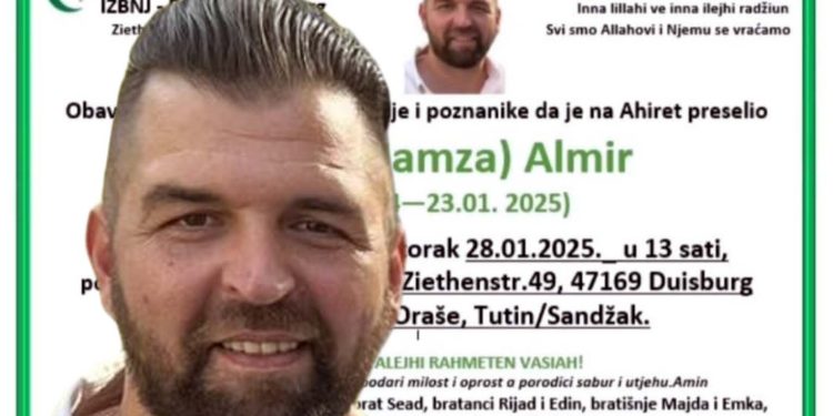 Iznenadna smrt Almira Zilkića u Njemačkoj: Tragična sudbina porodice iz Ribarića