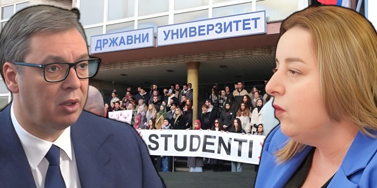 Rektorka DUNP-a se Vučićevim organima žalila na studente: “Da mogu da zaposjednu zgrade sudova, tužilaštava, banaka”