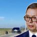 /VIDEO/ Incident na putu: Otpala guma sa automobila dok je Vučić bio u njemu