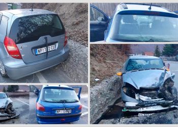 Teška saobraćajna nesreća kod Ribarića: Peugeot prešao u suprotnu traku i sudario se s Mercedesom